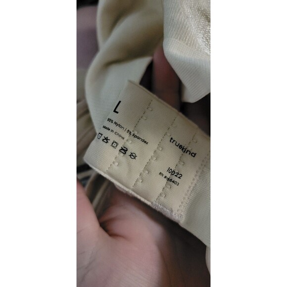 Truekind Womens Sz L Daily Comfort Wireless Shaper Bra w/ Extender Nude 10022 - Picture 7 of 13